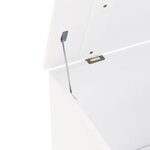 vidaXL Boîte de rangement avec couvercle RANA blanc bois massif de pin