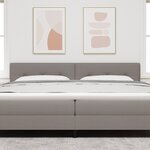 Headboard LED vidaXL Capitonné Taupe 100 cm Tissu