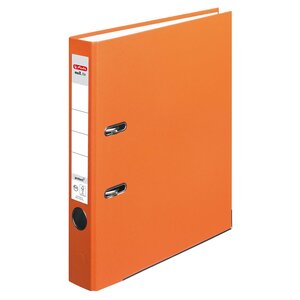 Herlitz 5450309 Classeur maX. file protect A4 5 cm avec pochettes Orange HERLITZ