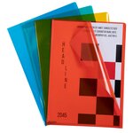 Sachet De 10 Pochettes Coin Polypropylène Lisse Premium - A4 - Couleurs Assorties - X 10 - Exacompta