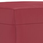 vidaXL Ensemble de canapés 3 Pièces rouge bordeaux similicuir