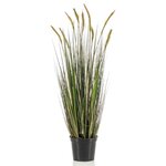 Emerald Herbe de sétaire artificielle pot de plastique Automne 90 cm