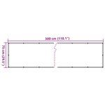 vidaXL Écran d'intimité de balcon blanc 300x75 cm PVC