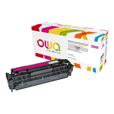 Toner d'encre remanufacturé, compatible pour HP 312A, CF383A - Magenta