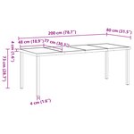 vidaXL Set de dining de jardin 9 pièces avec coussins Beige Poly Rattan