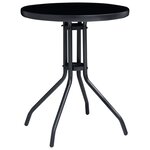 vidaXL Ensemble de bistro 3 Pièces noir et anthracite