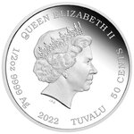 Pièce de monnaie 50 Cents Tuvalu 2022 1/2 once argent BE – James Bond (Skyfall)