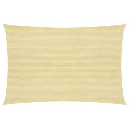 vidaXL Voile d'ombrage 160 g/m² Beige 5x6 m PEHD