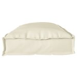 vidaXL Coussins de palette pour banc 2 Pièces Crème 100x40x8 cm Tissu Oxford