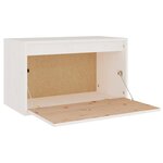 vidaXL Armoire murale Blanc 60x30x35 cm Bois de pin massif
