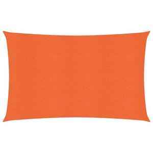 vidaXL Voile d'ombrage 160 g/m² Orange 2x4 5 m PEHD