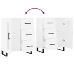vidaXL Buffet blanc 69 5x34x90 cm bois d'ingénierie