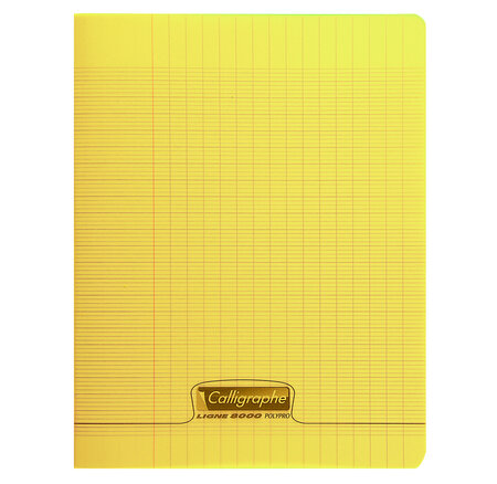 Cahier 8000 POLYPRO, 240 x 320 mm, jaune CALLIGRAPHE
