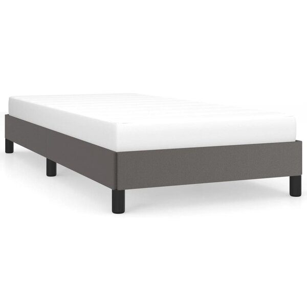vidaXL Cadre de lit Gris 80x200 cm Similicuir