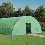 vidaXL Serre avec cadre en acier vert 96 m² 16x6x2 85 m