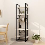 vidaXL Bibliothèque à 5 niveaux Blanc 60x30x175 cm Bois de pin