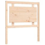 vidaXL Cadre de lit avec tête de lit petit simple bois massif