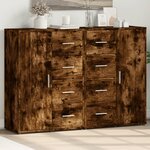 vidaXL Buffets 2 Pièces chêne fumé 60x31x84 cm bois d'ingénierie