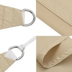 vidaXL Voile de parasol tissu oxford triangulaire 4x4x5 8 m beige