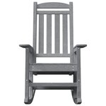 vidaXL Chaise à bascule de jardin Gris clair 70x92x108 cm HDPE