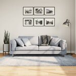 vidaXL Tapis shaggy PAMPLONA poils longs moderne bleu 140x200 cm