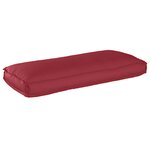 vidaXL Coussin de Palette pour siège/dossier Rouge Vin 120x50x12 cm Tissu Oxford