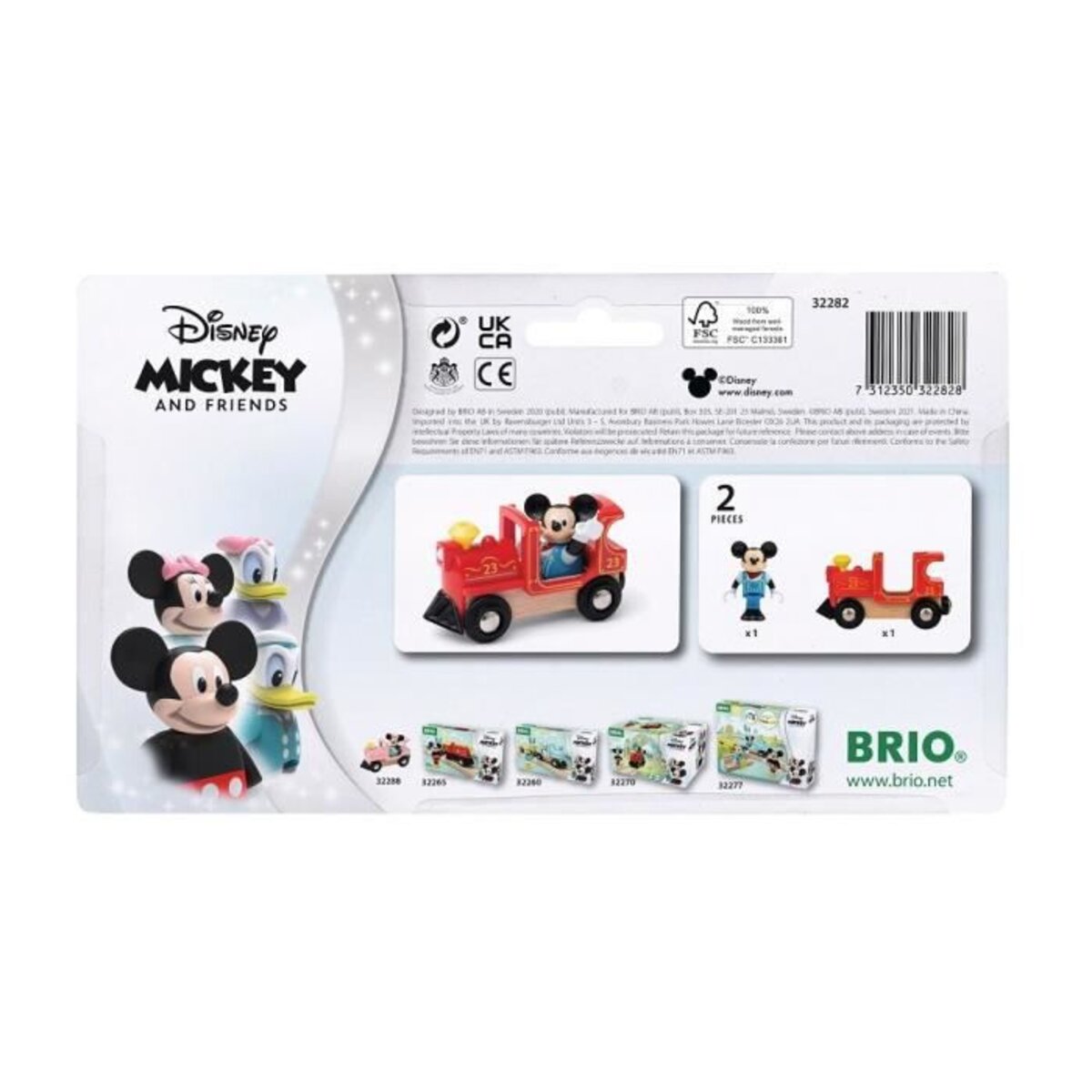 BRIO - 32265 - Train à pile Mickey Mouse, Disney…