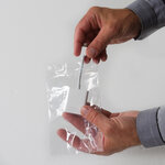 Lot de 500 sachets plastiques à fermeture zip 120x170mm standard 50µ