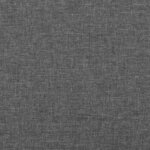 vidaXL Tête de lit avec oreilles Gris foncé 93x16x78/88 cm Tissu