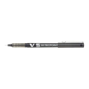 Stylo roller hi-tecpoint v5 encre liquide pte fine noir x 12 pilot