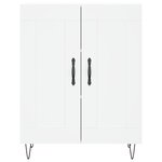 vidaXL Buffet haut Blanc 69 5x34x180 cm Bois d'ingénierie