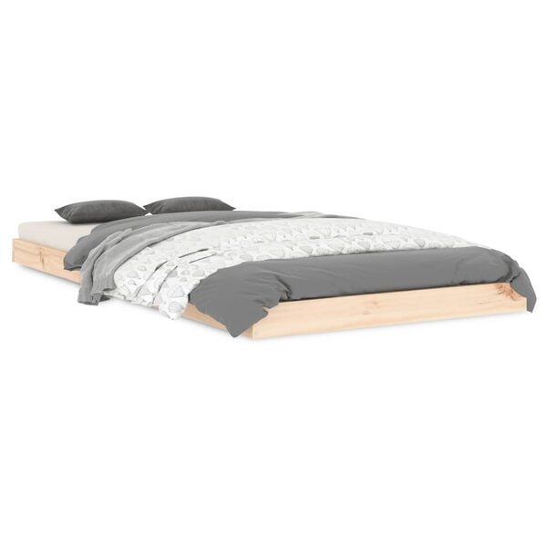 vidaXL Cadre de lit 90x190 cm simple bois massif de pin