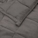 vidaXL Couverture lestée Gris 200x220 cm 9 kg Tissu
