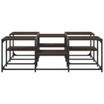 vidaXL Table basse chêne marron 121x121x40 cm bois d'ingénierie