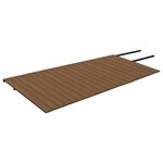 vidaXL Panneaux de terrasse et accessoires WPC Marron/gris 40 m² 2 2 m