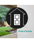 THIRARD - Verrou double entrée Apache pour porte d'entrée  cylindre 40mm  acier  3 clés  époxy blanc