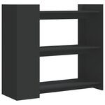 vidaXL Table console noir 100x35x90 cm bois d'ingénierie