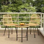 vidaXL Ensemble à manger de jardin 3 Pièces Résine tressée
