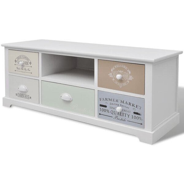 vidaXL Meuble TV en style français Bois