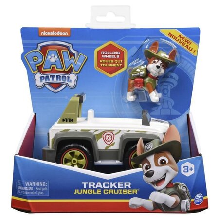 Pat patrouille - vehicule + figurine amovible tracker paw patrol - 6059511  - jeu jouet enfant a partir de 3 ans - La Poste