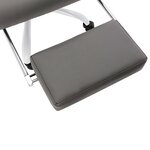 vidaXL Chaise de bureau de massage Gris Similicuir