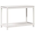 vidaXL Table de rempotage avec étagère 108x50x75 cm bois massif de pin