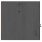 vidaXL Armoire murale Gris 80x30x30 cm Bois de pin massif