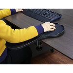 Accoudoir ergonomique q-connect avec tapis de       souris support poignet        220x140x480 mm coloris noir