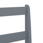 vidaXL Chaises à manger lot de 2 gris 40x46x99 cm bois massif de pin