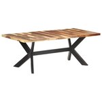vidaXL Table de salle à manger 200x100x75 cm Bois avec finition miel