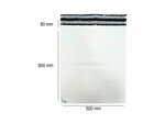 250 Enveloppes plastique Aller Retour 60 microns N°4 - 500x600mm