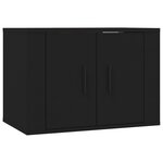 vidaXL Meuble TV mural Noir 57x34 5x40 cm
