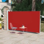 vidaXL Auvent latéral rétractable de patio 160x300 cm Rouge