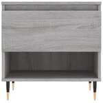 vidaXL Table basse sonoma gris 50x46x50 cm bois d'ingénierie